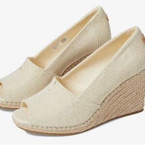 Toms  Michelle Canvas Wedge Sandal NWT in original box Tom’s